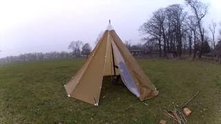 Reise Tipi mit Holzofen  Tipi and Wood Stove [upl. by Judye]