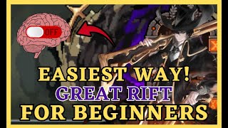 NO BRAIN NEEDED How to EASILY CLEAR The Great Rift for Beginners  King God Castle [upl. by Amabil]