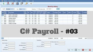 C  Mini Payroll Application  03  Make Own Payroll Software [upl. by Navi]