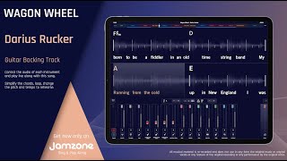 Guitar Backing Track  Wagon Wheel  Darius Rucker [upl. by Akcebar266]