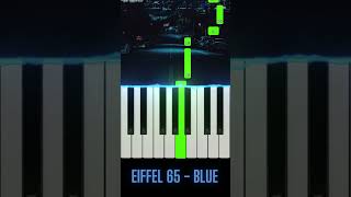 Blue Piano Tutorial blue eiffel65 imgood imgoodblue [upl. by Urian]