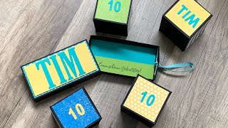 Tutorial PopUpWürfel Box  interaktive Verpackung zum Geburtstag  mit Stampin Up [upl. by Yme]