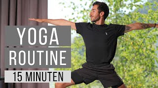 YOGA MORGENROUTINE FÜR ANFÄNGER  Schmerzfrei in den Tag starten [upl. by Dupin]