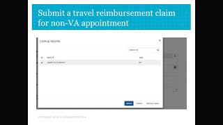 BTSSS How to submit a travel reimbursement claim for a nonVA facility appointment 5 of 6 [upl. by Josi987]