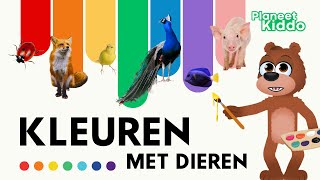 Kleuren Leren Met Dieren In Het Nederlands  Voor Peuters En Kleuters  Learn Animal Colors in Dutch [upl. by Rese]