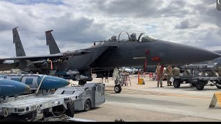 WINGS OVER WAYNE AIR SHOW SEYMOUR JOHNSON AIR FORCE BASE GOLDSBORO NORTH CAROLINA USA 🇺🇸  J Joe [upl. by Dnalevets927]