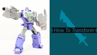 How To Transform Transformers Siege Deluxe Class Refraktor [upl. by Hgiellek]