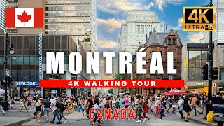 🇨🇦 Street Life in Montreal  Walking Tour of St Catherine  Street Canada City Walk 4K HDR60fps [upl. by Latsirc745]