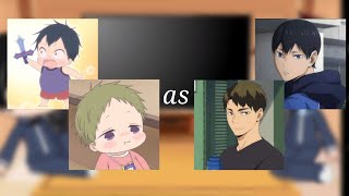 Hayato and Ryuuichi react to Taka and Kotaro future as   Gakuen Babysitters x Haikyuu [upl. by Alegnatal]