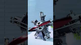 A starshaped V5 engine model toy that can be assembled [upl. by Aihtnyc596]