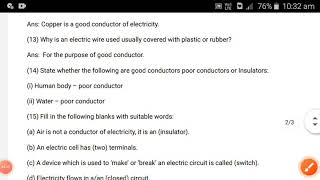 Lakhmir Singhs Science Class 6 Solution Chapter 12 Electricity And Circuitlakhmir Singhs [upl. by Tyler]