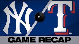 Odors 6 RBIs power Rangers past Yanks  YankeesRangers Game Highlights 92819 [upl. by Leiba306]