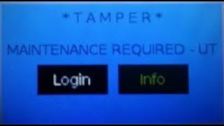 VERIFONE ENGAGE V240M TAMPER MESSAGE REMOVAL [upl. by Ardeid]