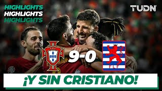 Portugal 90 Luxemburgo  HIGHLIGHTS  UEFA Qualifiers 2023  TUDN [upl. by Yahsel]