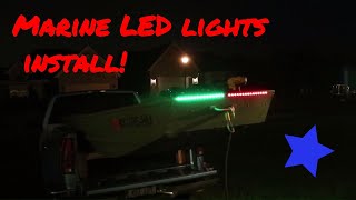 how to install LED navigation lights on a jon boat Jon boat series 4 [upl. by Yendroc157]