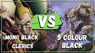 MONO BLACK CLERICS vs 5 COLOUR BLACK AGGRO round 4 PREMODERN MONTHLY [upl. by Elbring]