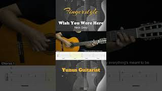 Wish You Were Here  Neck Deep  Fingerstyle Guitar Tutorial  TAB amp Lyrics guitar [upl. by Holleran]