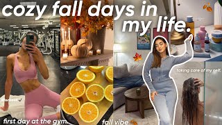 cozy fall days in my life🎃🍁🍂نهاراتي في فصل الخريف و العيشة بوحدي💌back to the gym🏋🏻‍♀️dentist [upl. by Yreva757]