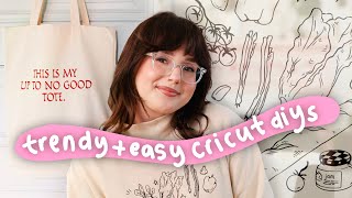 EASY CRICUT PROJECTS FOR BEGINNERS ✦ trendy designs using Cricut Joy Xtra ✦ [upl. by Zeuqram]