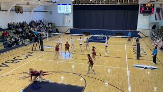 Hoban vs Cardinal Mooney VBall [upl. by Lewls]