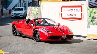 Ferrari 458 Speciale Aperta Driving in Monaco [upl. by Rehsu208]