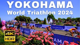 【4K HDR🇯🇵】2024 World Triathlon Championship Series Yokohama Elite Women [upl. by Itnahsa]