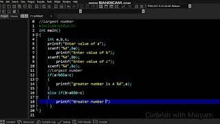 C program to find largest number easiest method [upl. by Akired]