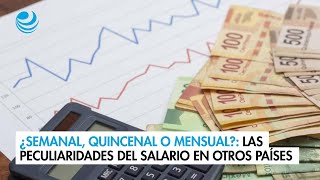 ¿Semanal quincenal o mensual Las peculiaridades del salario en otros países y en México [upl. by Corell]