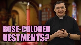 Why do Priests Wear Rose Colored Vestments in Advent and Lent  Ask A Marian [upl. by Irish]