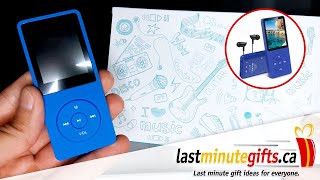 Unboxing AGPtEK Mini Portable MP3 Player  70 Hours of Music Playback  8GB Music Player Model A02S [upl. by Missy]