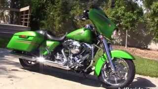 2015 Harley Davidson Street Glide Radioactive Green New Paint Colors [upl. by Hnoj]