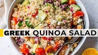 BEST QUINOA SALAD  25minute recipe perfect for meal prep [upl. by Jerome]