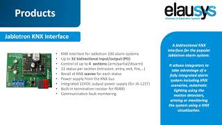 KNX gateway for JABLOTRON alarm systems [upl. by Aubrette956]