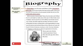 Writing Writing a biography [upl. by Rafat]