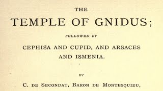 The Temple of Gnidus  Baron de Montesquieu  CharlesLouis de Secondat [upl. by Cristabel]