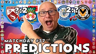 202324  EFL LEAGUE 2 PREDICTIONS  MATCHDAY 37 [upl. by Cis858]