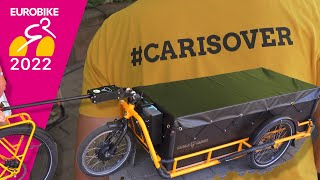 Carla Cargo  der EAnhänger der den Transporter überflüssig macht Eurobike 2022 [upl. by Sashenka]