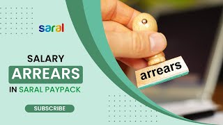 Salary arrear computation in Saral PayPack [upl. by Robison]