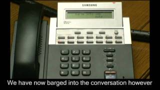 How to Barge a Call on a Samsung OfficeServ Telephone System [upl. by Kushner505]