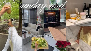 SUNDAY RESET ROUTINE  deep clean weekly prep selfcare relaxation amp hobbies [upl. by Acilgna]