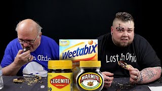 Vegemite vs Marmite on Weetabix [upl. by Aramal]