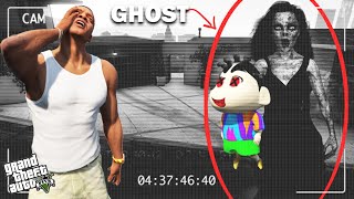 GTA 5  Franklin Shinchan amp Pinchan SAW A GHOST On Camera GTA 5 [upl. by Notreve]