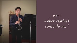 von weber clarinet concerto no 1 mvt I [upl. by Adnorat]