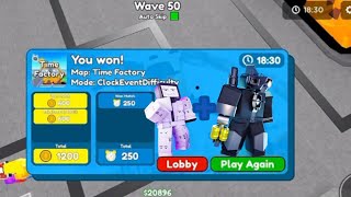 how to beat time factory with mewing tv man and toxic utc💯 🔥EASY🔥 [upl. by Nauwtna288]