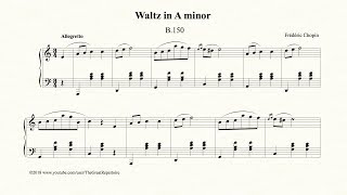 Chopin Waltz in A minor B 150 Op Posth [upl. by Ainat]