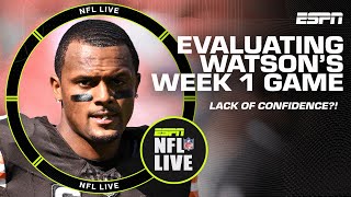 Lack of confidence Assessing Deshaun Watson’s poor Week 1 performance  NFL Live [upl. by Gniliem624]