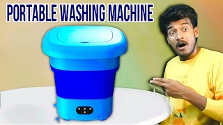 We Tried A Best Portable Washing Machine   Telugu [upl. by Ainatit]