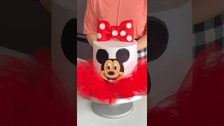 Mickey Mouse cake 🎂kidscakes kidscakedesine mickeymousecake redcake cakeforkids cakedesign [upl. by Niwrad]