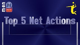 Stars in Motion Top 5 Most Spectacular Net Actions  CEV Volleyball Champions League Men  Leg 1 [upl. by Jacobs]