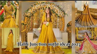 💛haldi function dress designs 2025unique and trendinghaldi ceremony dress designs 2024outfitideas [upl. by Zildjian]